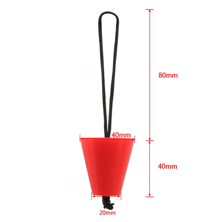 A6704 8 in 1 Red Kayak Silicone Drain Hole Plug