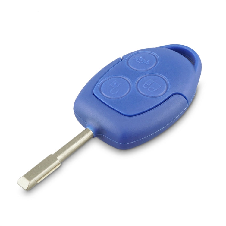 A153 Straight Car Key Shell Round Embryo Metal Embryo Length 35mm for Ford Transit 3-button