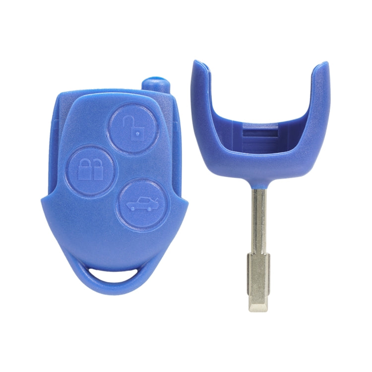 A153 Straight Car Key Shell Round Embryo Metal Embryo Length 35mm for Ford Transit 3-button