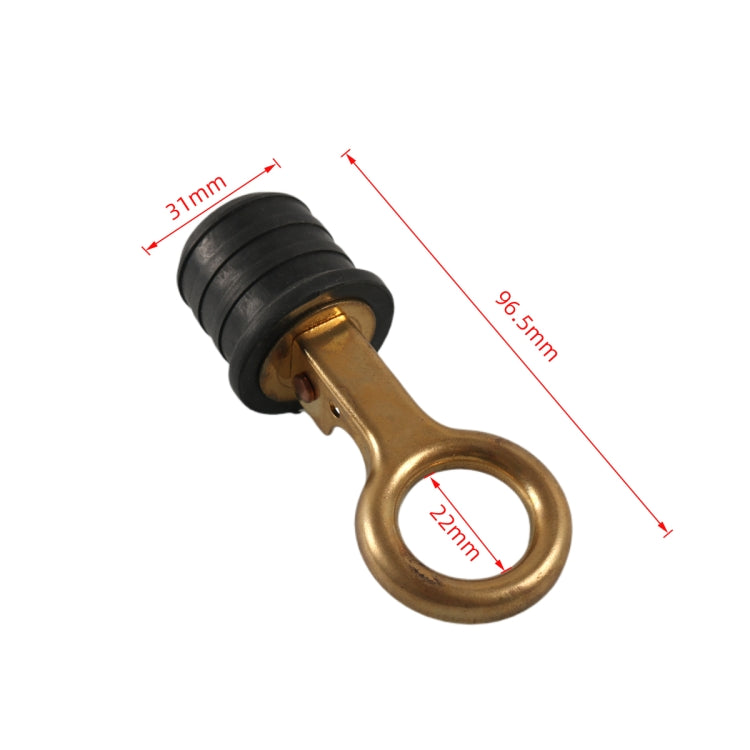 A6870 Yachting 1-1/4 inch Brass Ring Drain Plug