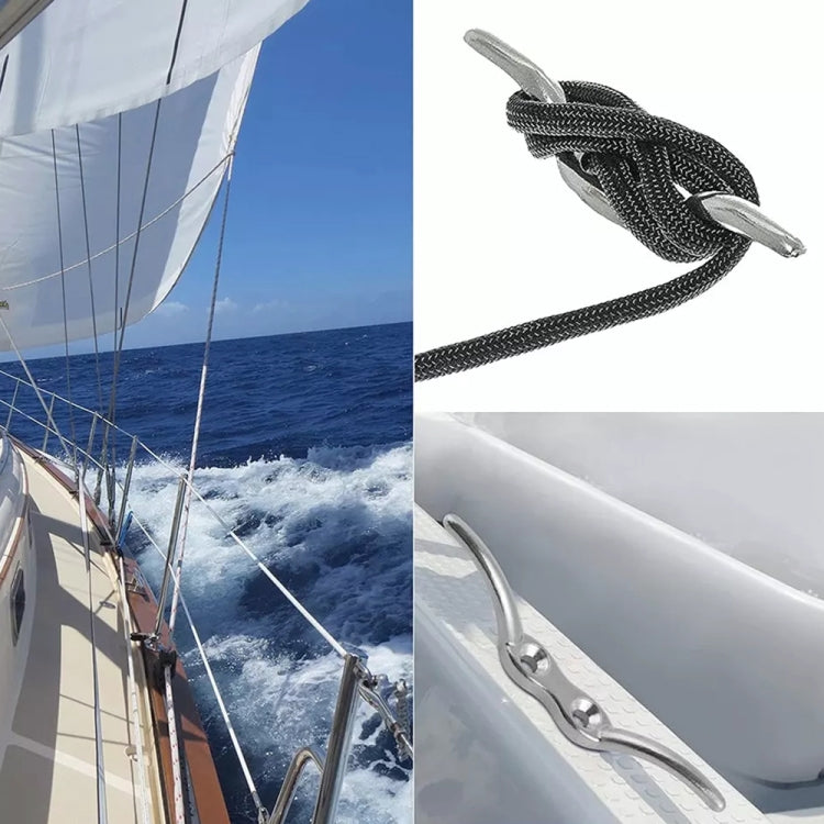 316 Stainless Steel Marine Flagpole Hook with Screw, Style:6 inch