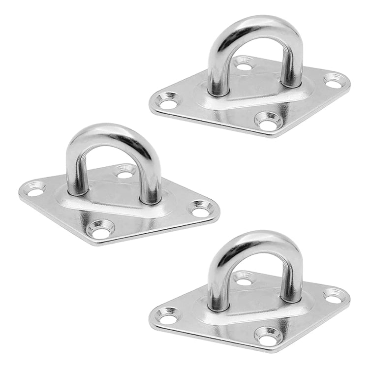 3 PCS 8mm 316 Stainless Steel Ship Diamond Door Hinges Buckle