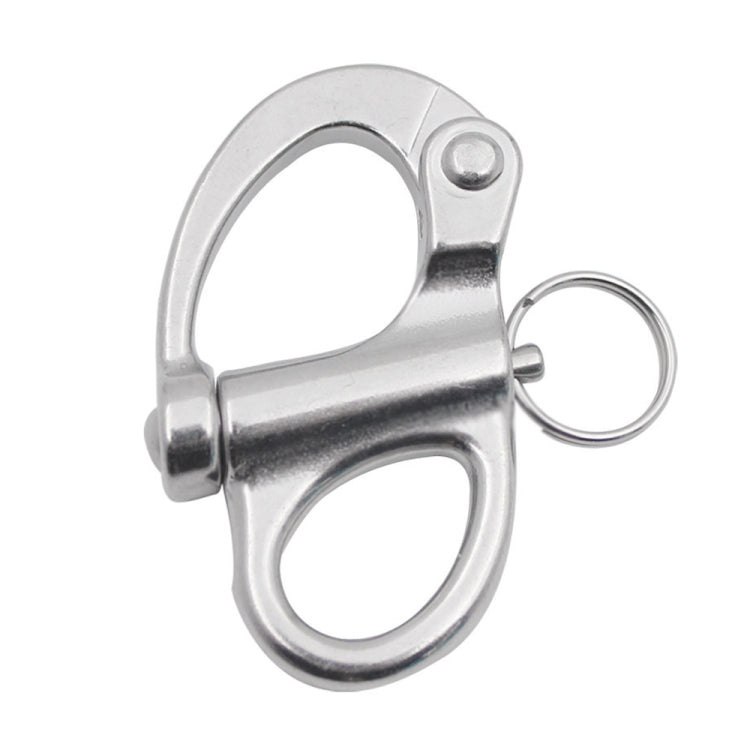 2 PCS 316 Stainless Steel Fixed Spring Shackle, Size:35mm