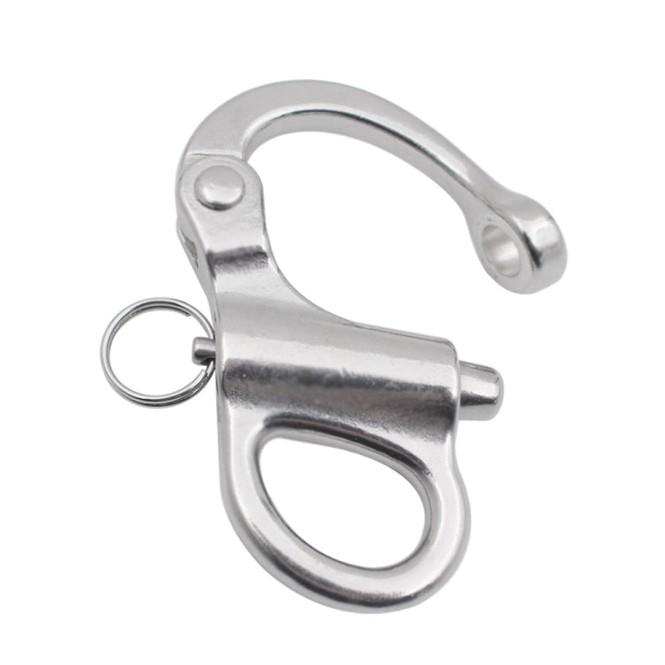 2 PCS 316 Stainless Steel Fixed Spring Shackle, Size:35mm
