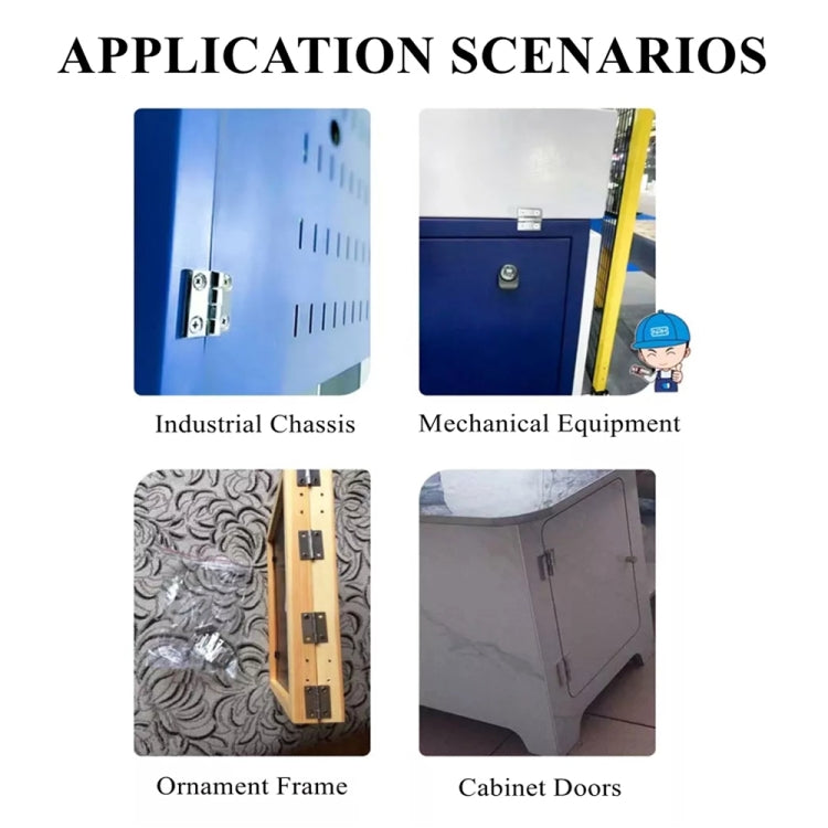 6x90x120mm 304 Stainless Steel Chassis Hinge