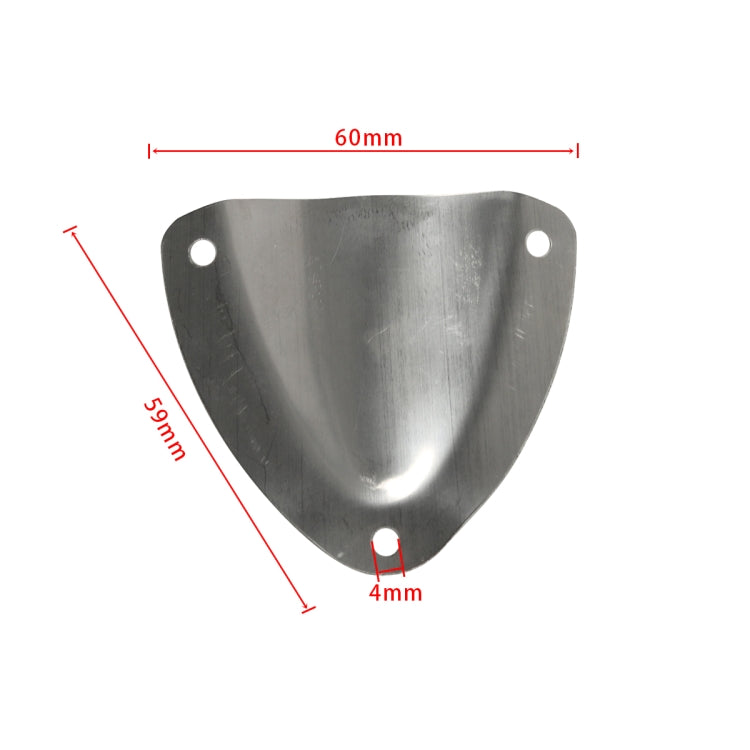 A8555 RV Deck Hardware Wire Cable Cover, Size: 60x59mm(Silver)