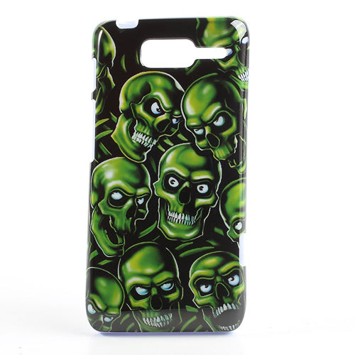 Many Green Skull Heads IMD TPU Skin Shell for Motorola RAZR D3 XT919 XT920
