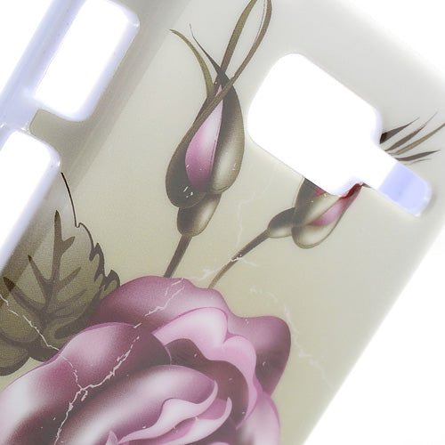 Rose & Butterfly IMD TPU Jelly Case for Motorola RAZR D3 XT919 XT920