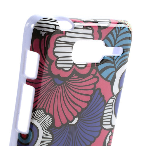 Colorful Flowers Anti-scratch IMD TPU Case for Motorola RAZR D3 XT919 XT920