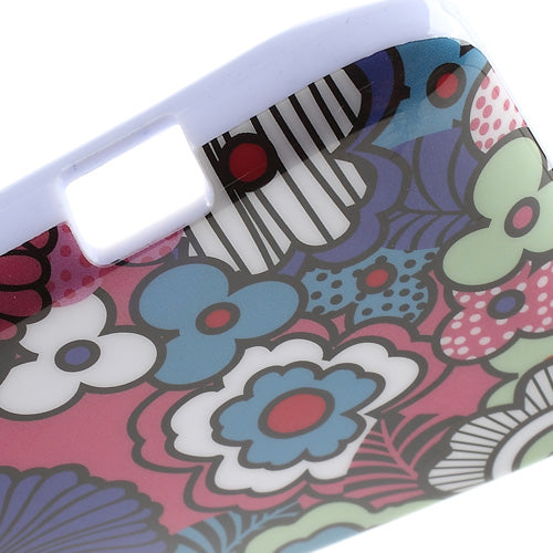 Colorful Flowers Anti-scratch IMD TPU Case for Motorola RAZR D3 XT919 XT920