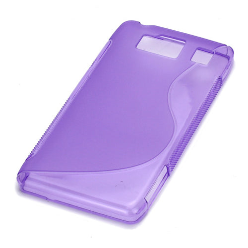 S Line Curve TPU Gel Case for Motorola RAZR HD XT925 XT926 - Purple
