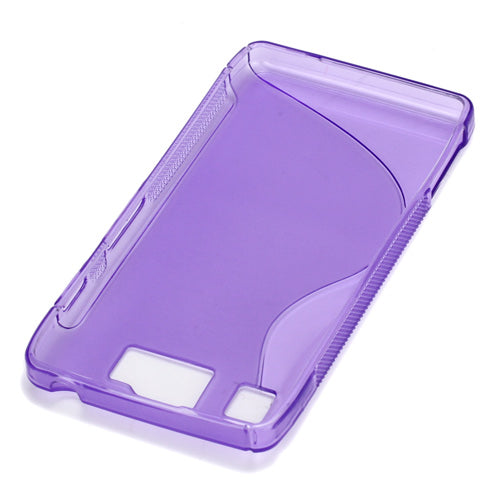 S Line Curve TPU Gel Case for Motorola RAZR HD XT925 XT926 - Purple