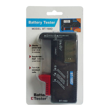 Universal AA AAA C D 9V Cell Battery Tester Checker