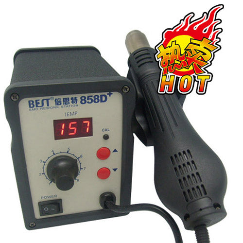 Hot Sell Best 858D+ Rework Desoldering Station Hot Air Tool