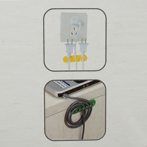 CC-595 Plastic Wire Cable Adhesive Plug Holder Cords Organizer