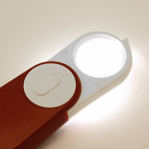 Mini Magnifying Magnifier Glass with Illuminant LED Light Keychain
