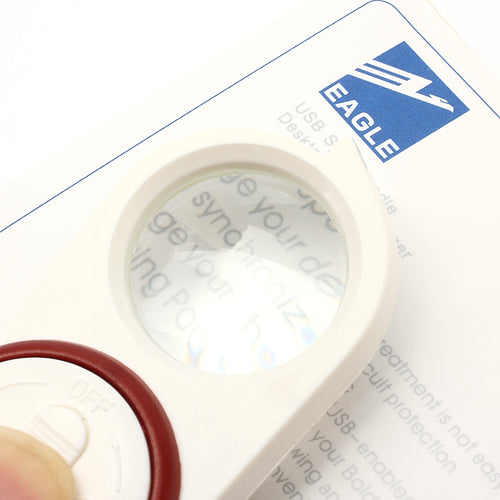 Mini Magnifying Magnifier Glass with Illuminant LED Light Keychain