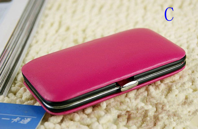 6 in 1 Make-up Manicure Tool Set with Leather Protective Case