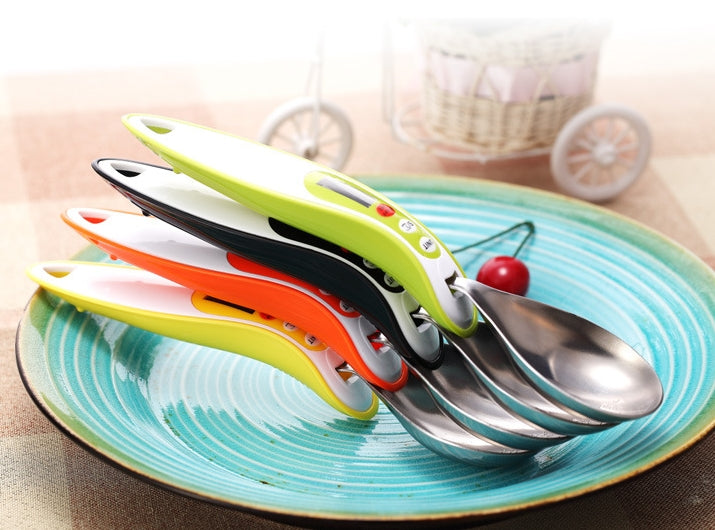 300g/0.1g LCD Display Electronic Measure Scale Digital Spoon - Orange