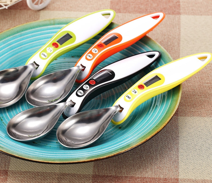 300g/0.1g LCD Display Kitchen Digital Spoon Scale Measuring - Yellow