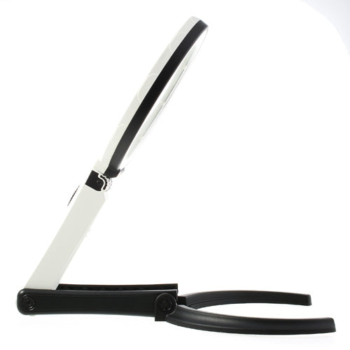 2 x 120mm Foldable Desk-type Handheld 10 LED Lighted Lamp Magnifier