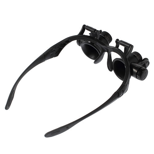 9892G 10X/15X/20X/25X Watch Repair Magnifying Glasses Eyewear Magnifier Loupe with LED Light