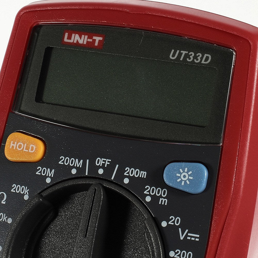 UNI-T UT33D LCD Display Digital Multimeter Tester AC / DC Voltmeter Ohmmeter