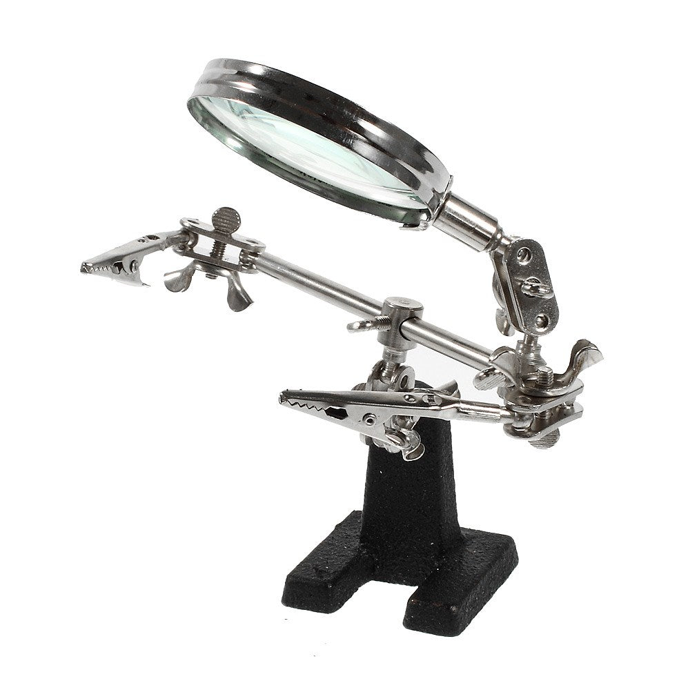 BX806 Desk Magnifying Glass Magnifier w/ Two Clamps
