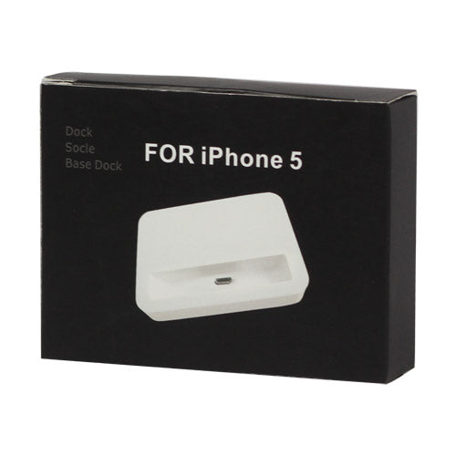 Two-Sides Desktop Cradle Charging Dock Docking Station for iPhone 5;Black