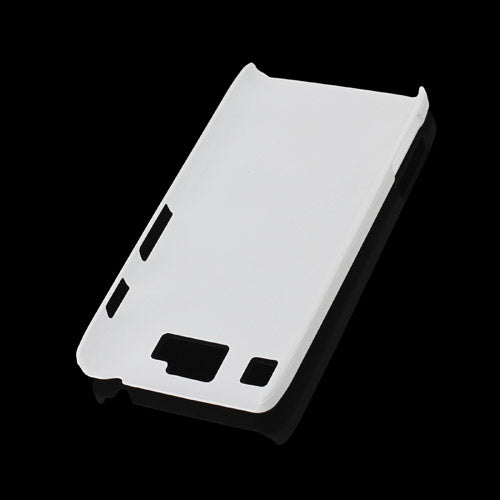 Rubberized Phone Protector Hard Case for Motorola RAZR HD XT925 XT926 - White