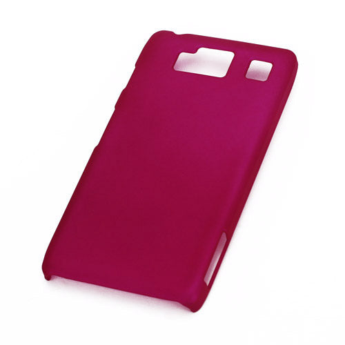 Rubberized Phone Protector Hard Case for Motorola RAZR HD XT925 XT926 - Rose