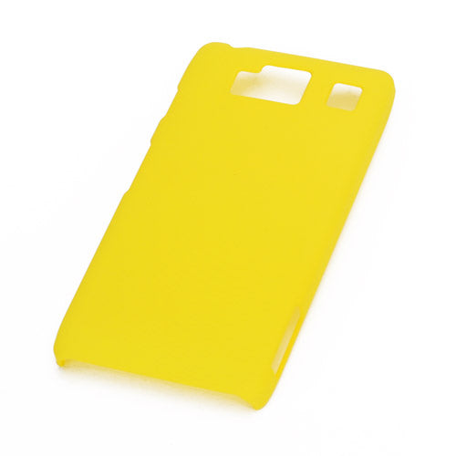 Rubberized Phone Protector Hard Case for Motorola RAZR HD XT925 XT926 - Yellow