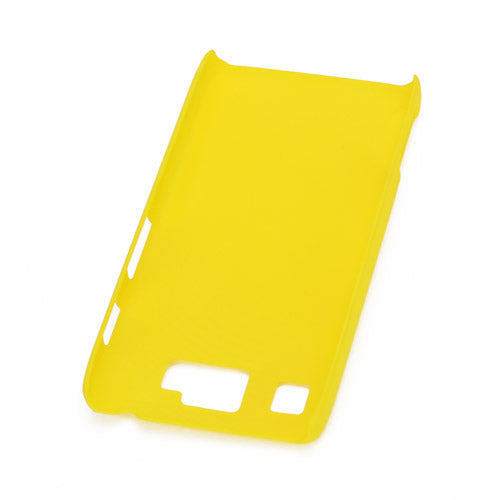 Rubberized Phone Protector Hard Case for Motorola RAZR HD XT925 XT926 - Yellow