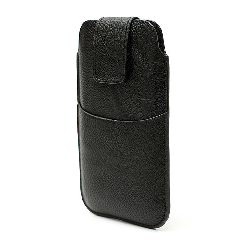 Leahter Pouch Case with Soft Buckle for Samsung Galaxy S 3 III i9300 S4 i9500 i9250 For LG E960 - Black