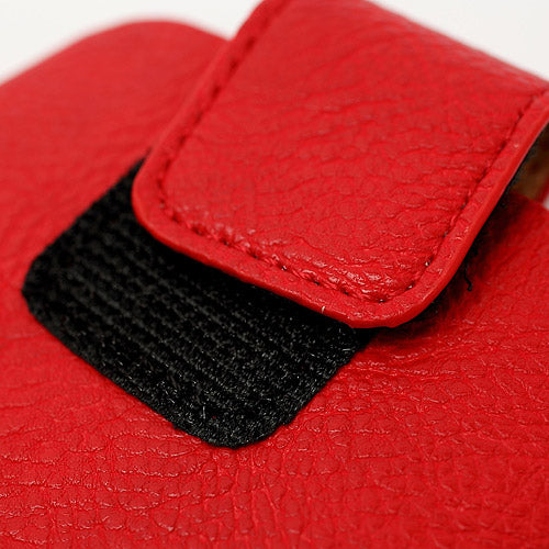 Leahter Pouch Case with Soft Buckle for Samsung Galaxy S 3 III i9300 S4 i9500 i9250 For LG E960 - Red