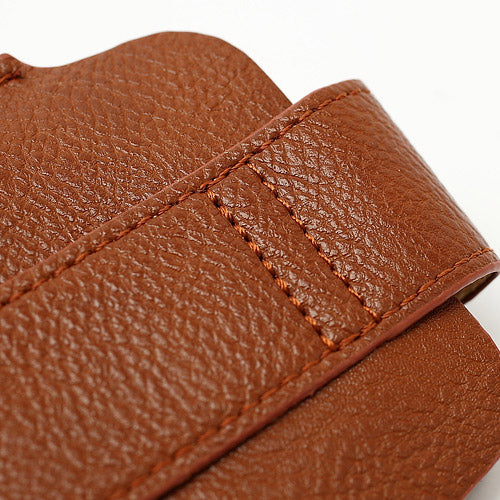 Leahter Pouch Case with Soft Buckle for Samsung Galaxy S 3 III i9300 S4 i9500 i9250 For LG E960 - Brown