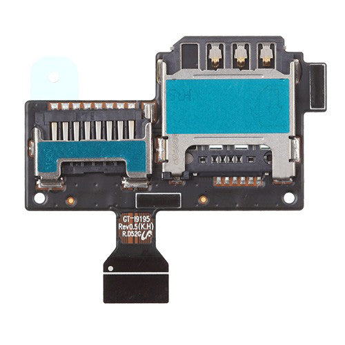 Replacement SIM SD Card Tray Holder Connector Ribbon for Samsung Galaxy S4 Mini i9190 i9195
