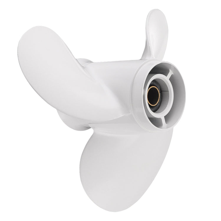 Boat Outboard Propeller 63V-45945-00-EL 9 1/4 x 10 For Yamaha 9.9-15HP Aluminum 8 Spline Tooth Diameter 235mm White 3 Blades