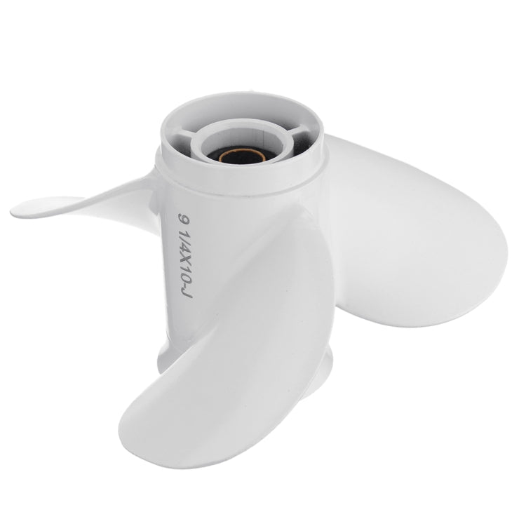 Boat Outboard Propeller 63V-45945-00-EL 9 1/4 x 10 For Yamaha 9.9-15HP Aluminum 8 Spline Tooth Diameter 235mm White 3 Blades
