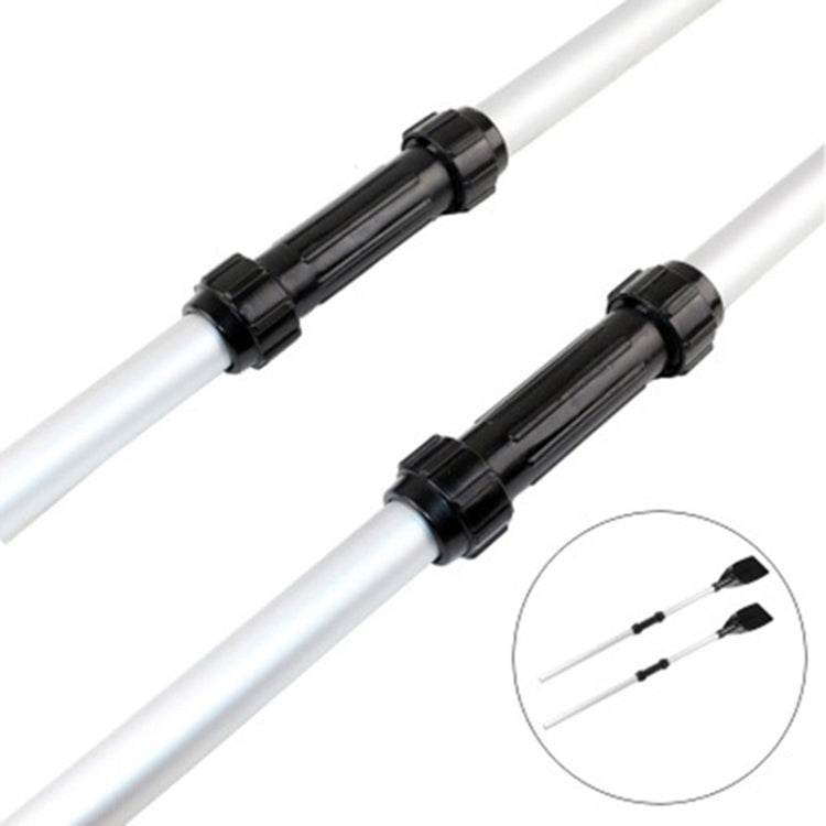 2 PCS Rubber Boat Paddle Connection Tube Universal Connector Boat Accessories for 26-28mm Rod(Black)