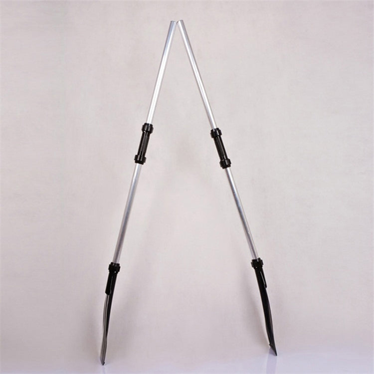 2 PCS Rubber Boat Paddle Connection Tube Universal Connector Boat Accessories for 26-28mm Rod(Black)