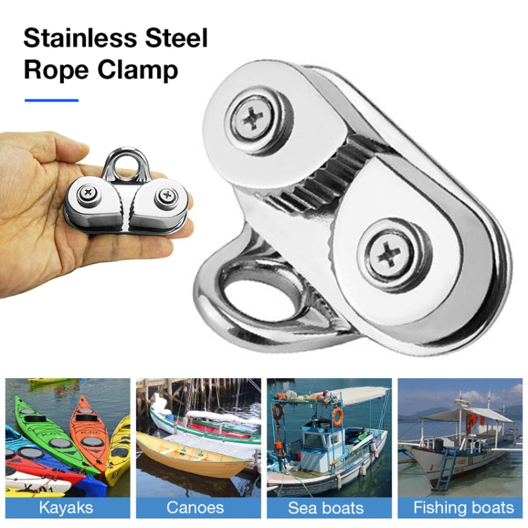 Marine Sailboat 316 Stainless Steel Pulley Rope Clamp