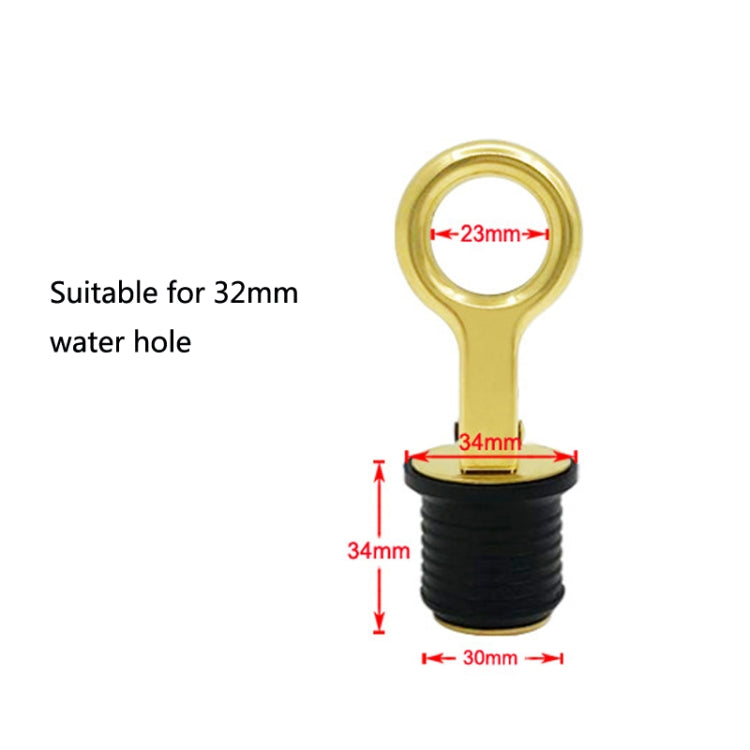 Brass Drain Plug Ship Deck Drain Plug For 1 Iinch Hole