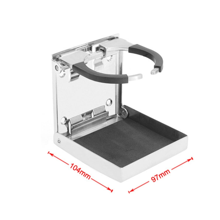 316 Stainless Steel Folding Water Cup Holder Adjustable Drink Holder For Marine Caravan