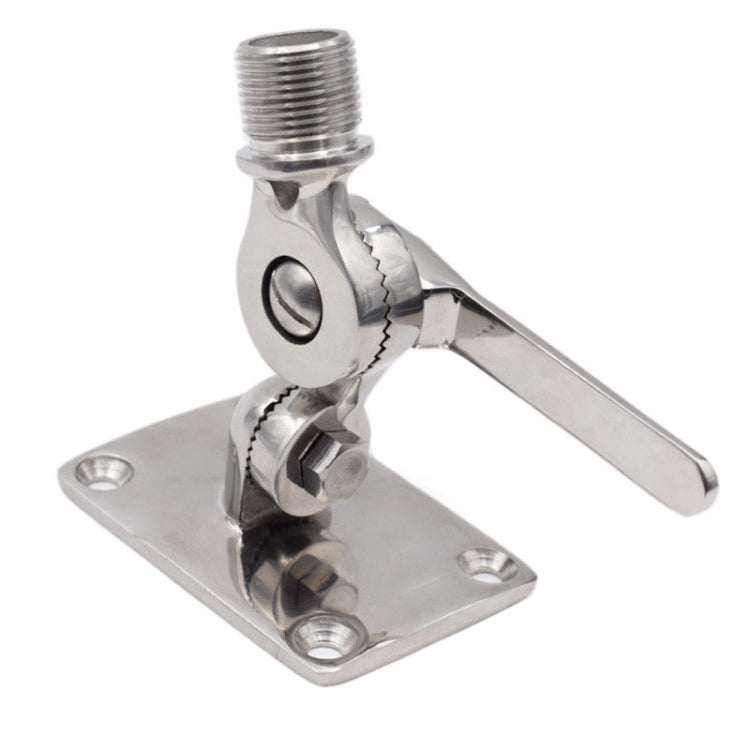 316 Stainless Steel Marine VHF Adjustable Antenna Base Mount For Boat, Specification: 92mm