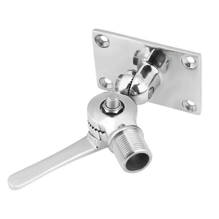 316 Stainless Steel Marine VHF Adjustable Antenna Base Mount For Boat, Specification: 92mm