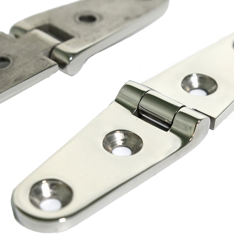 Four-Hole Stainless Steel Hinge 316 Flat Open Bearing Hinge, Specification: 103 x 27mm