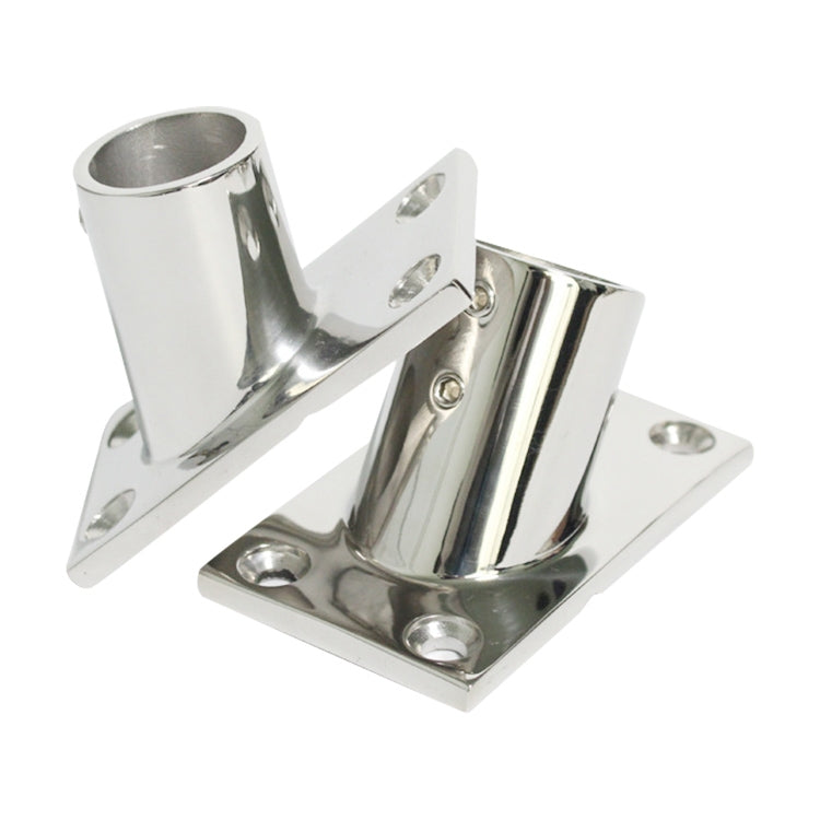 Thicken 316 Stainless Steel 60-Degree Square Tube Base Marine Boat Hardwares, Specifications: 25mm