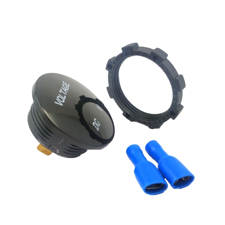 DC12-24V Automotive Battery DC Digital Display Voltage Meter Modified Measuring Instrument(Orange Light)