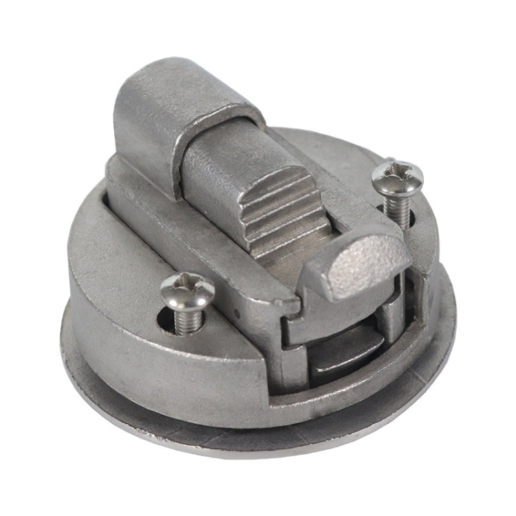 316 Stainless Steel Floor Buckle Ship Yacht Round Pull Ring Door Lock With Key